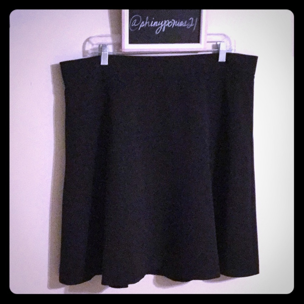 Ann Taylor Factory Black A-line Skirt